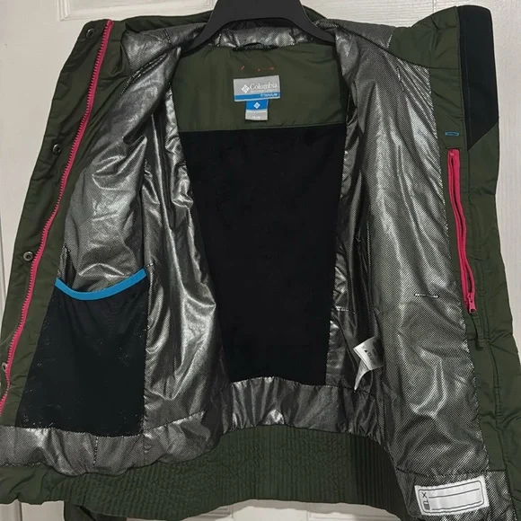 NWT Columbia Horizon Ride II Insulated Hooded JacketGreen Girl Size (14/16)